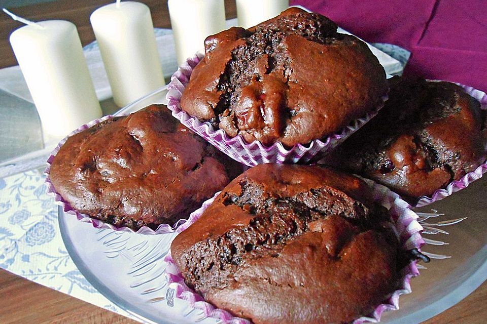 Schoko - Kirsch - Muffins