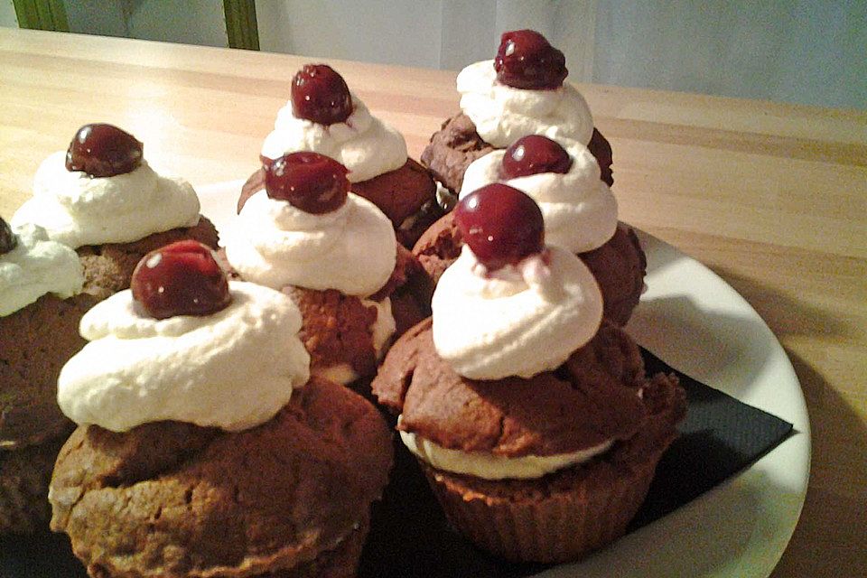 Schoko - Kirsch - Muffins