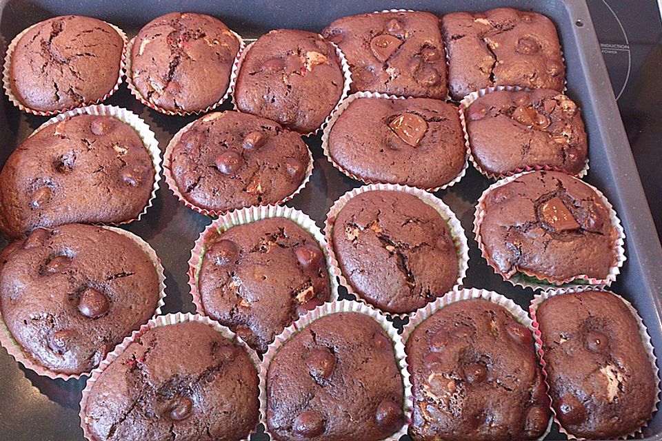 Schoko - Kirsch - Muffins