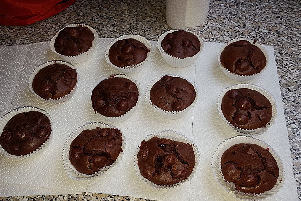 Schoko - Kirsch - Muffins