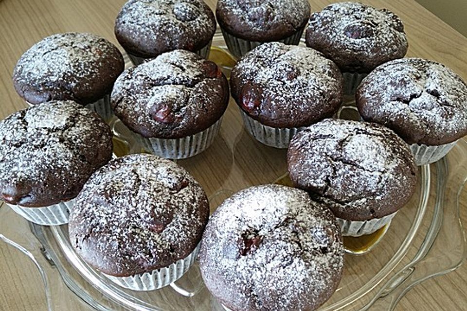 Schoko - Kirsch - Muffins