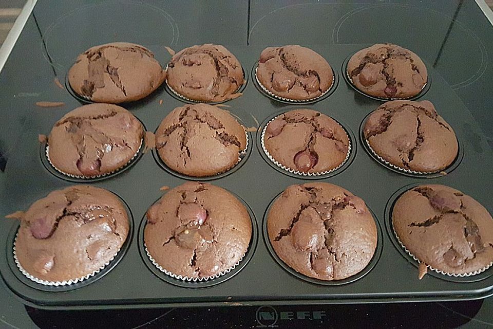 Schoko - Kirsch - Muffins