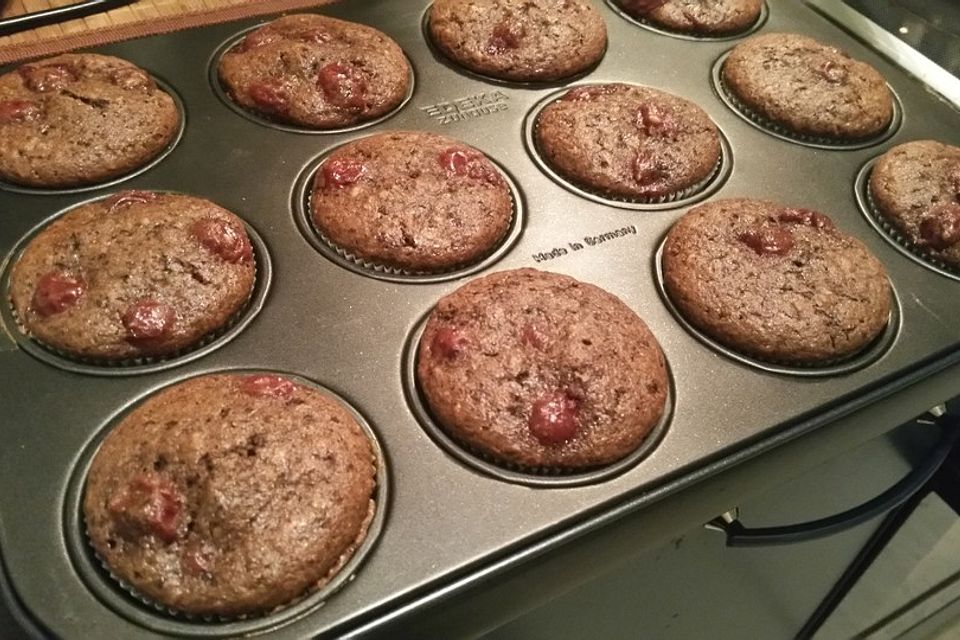 Schoko - Kirsch - Muffins