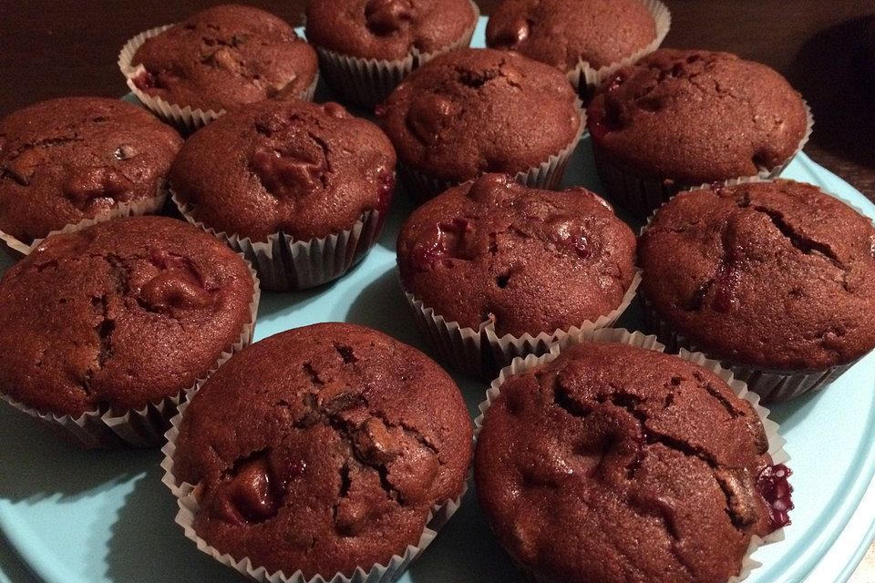 Schoko - Kirsch - Muffins