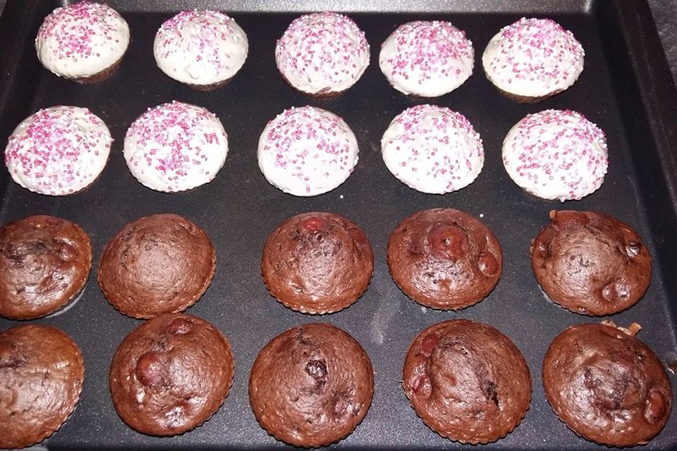 Schoko - Kirsch - Muffins