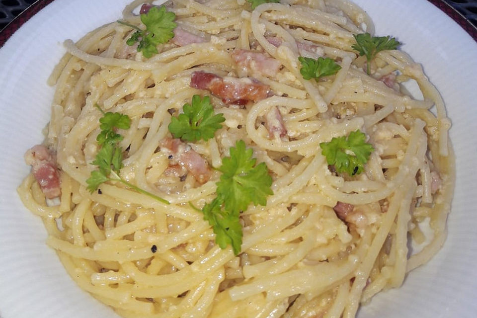 Carbonara wie bei der Mamma in Rom