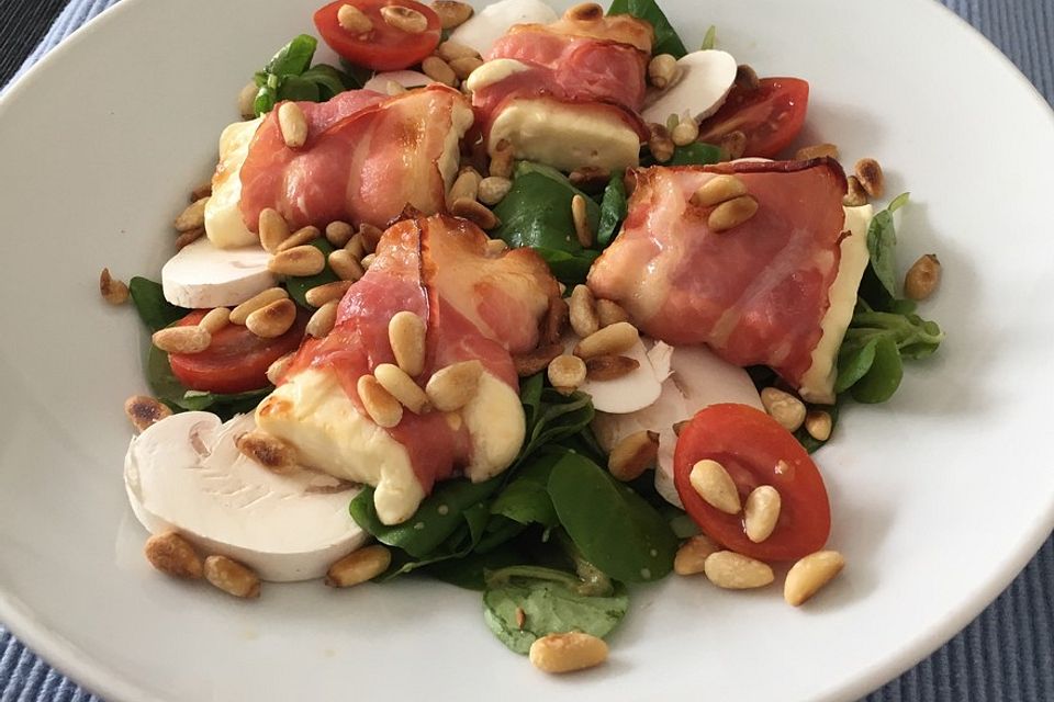 Gemischter Feldsalat mit Himbeeressig - Dressing Gemischter Feldsalat mit Himbeeressig - Dressing