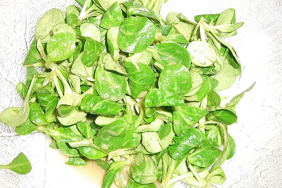 Gemischter Feldsalat mit Himbeeressig - Dressing Gemischter Feldsalat mit Himbeeressig - Dressing