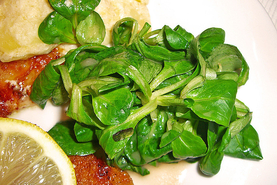 Gemischter Feldsalat mit Himbeeressig - Dressing Gemischter Feldsalat mit Himbeeressig - Dressing