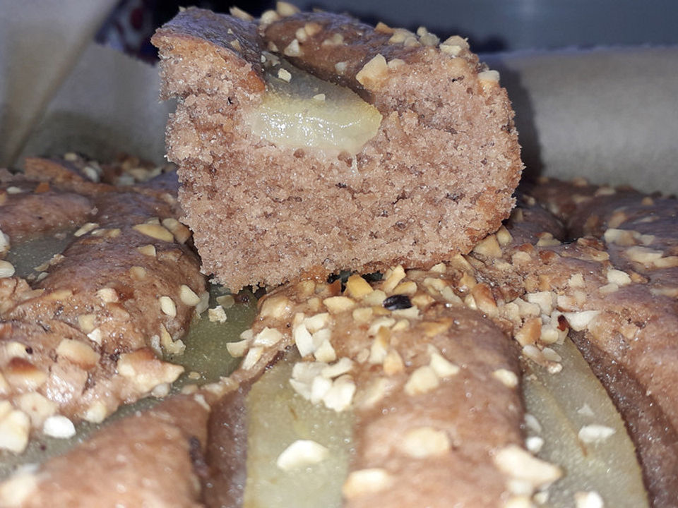 Birnen - Mandel - Kuchen von somfolder| Chefkoch