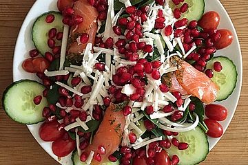 Rucola Granatapfel Salat Mit Pecorino Von Bushcook Chefkoch 