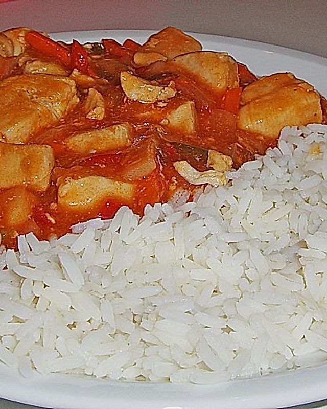 Hähnchen - Reis - Pfanne