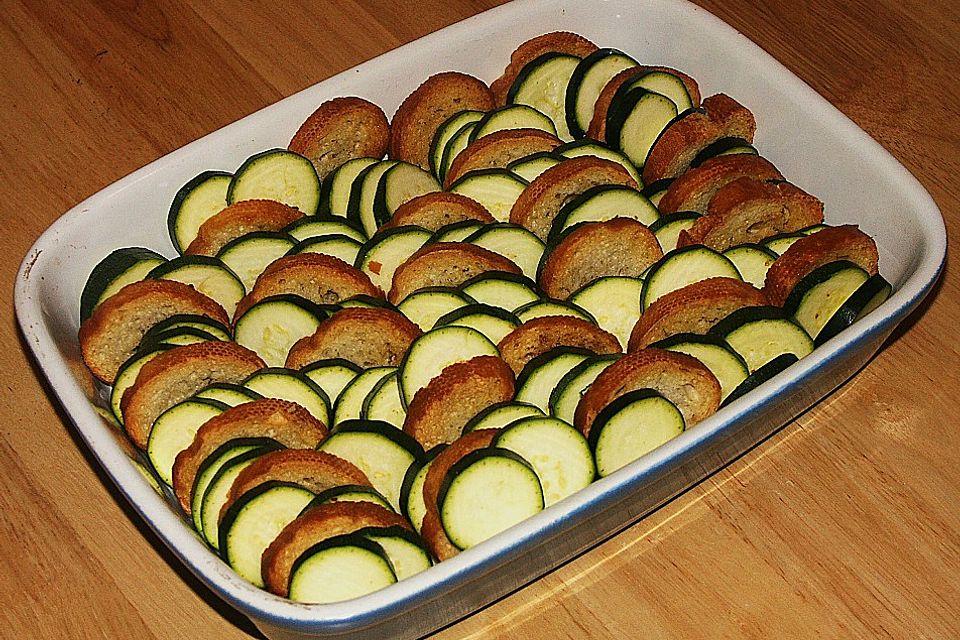 Zucchini - Brot - Auflauf