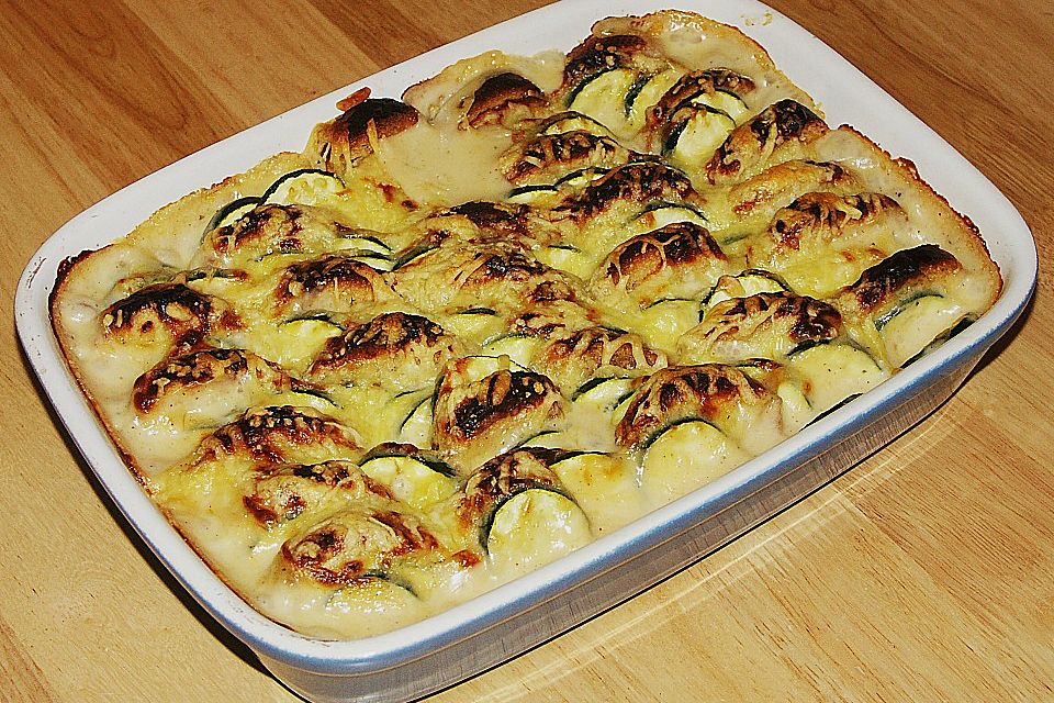 Zucchini - Brot - Auflauf