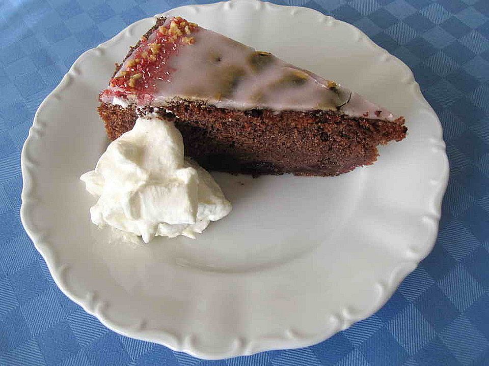 Schokoladen - Rotwein - Kuchen mit Kirschen von Dröppelminna| Chefkoch