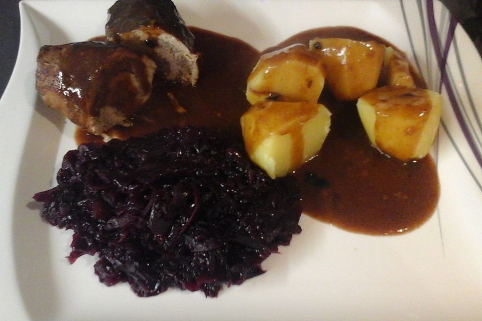 Karamellisierter Apfelrotkohl