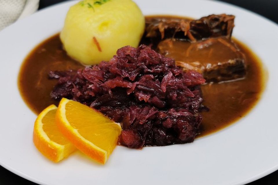 Karamellisierter Apfelrotkohl