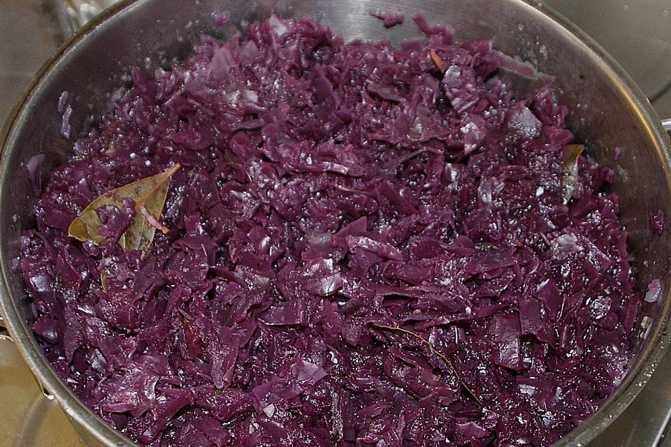 Karamellisierter Apfelrotkohl