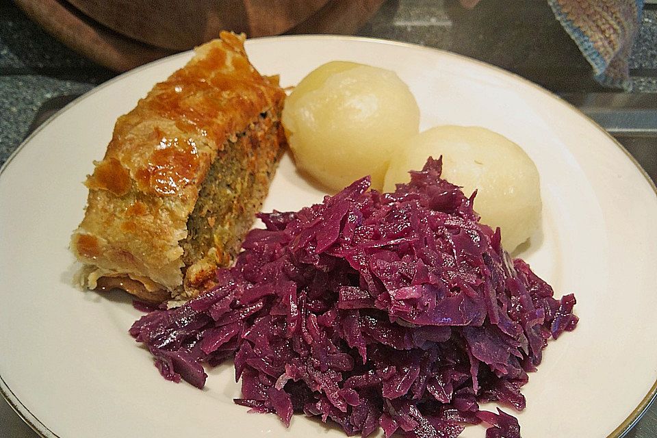 Karamellisierter Apfelrotkohl