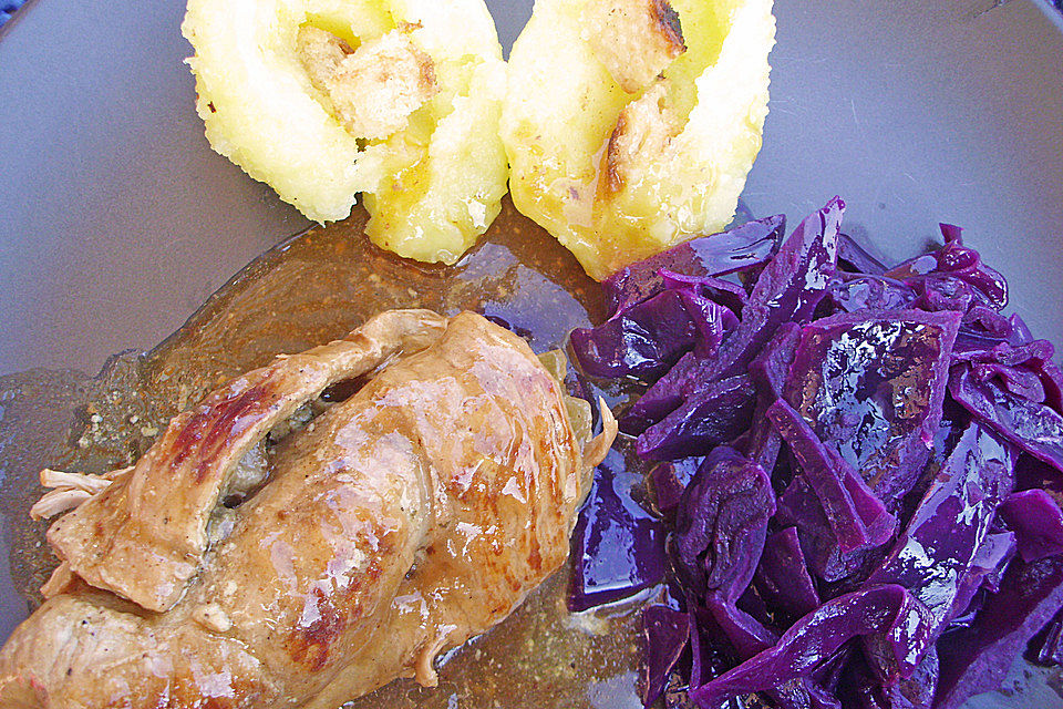 Karamellisierter Apfelrotkohl