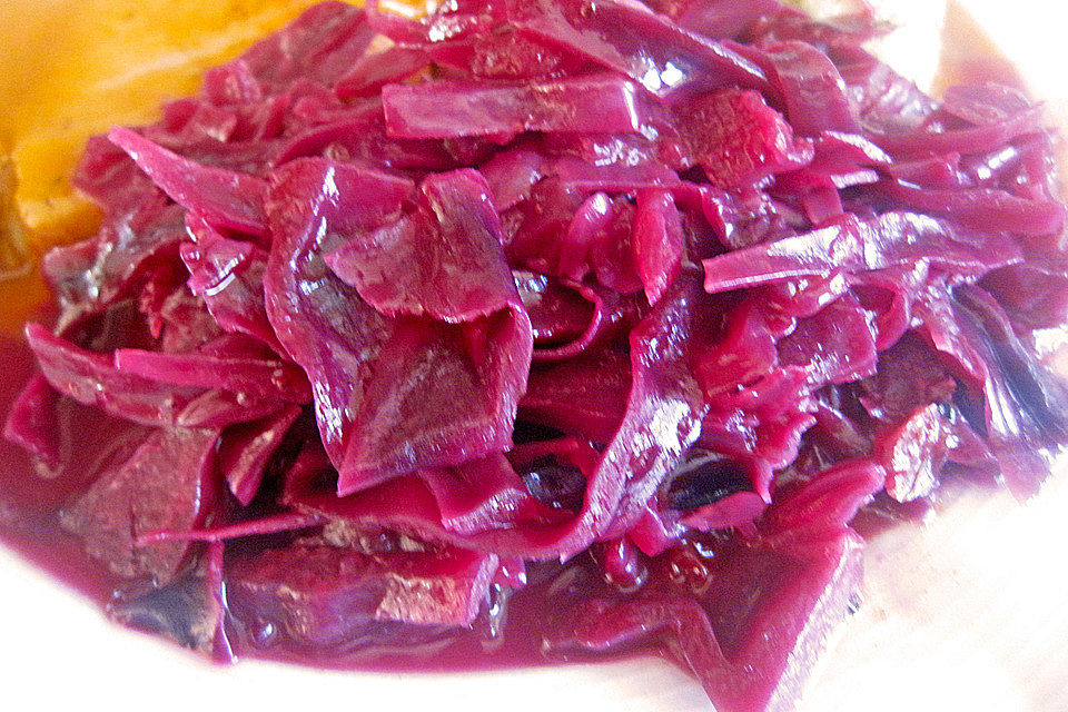 Karamellisierter Apfelrotkohl