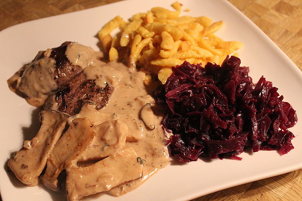 Karamellisierter Apfelrotkohl