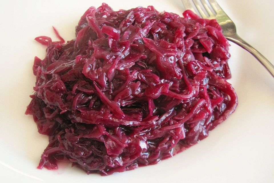 Karamellisierter Apfelrotkohl