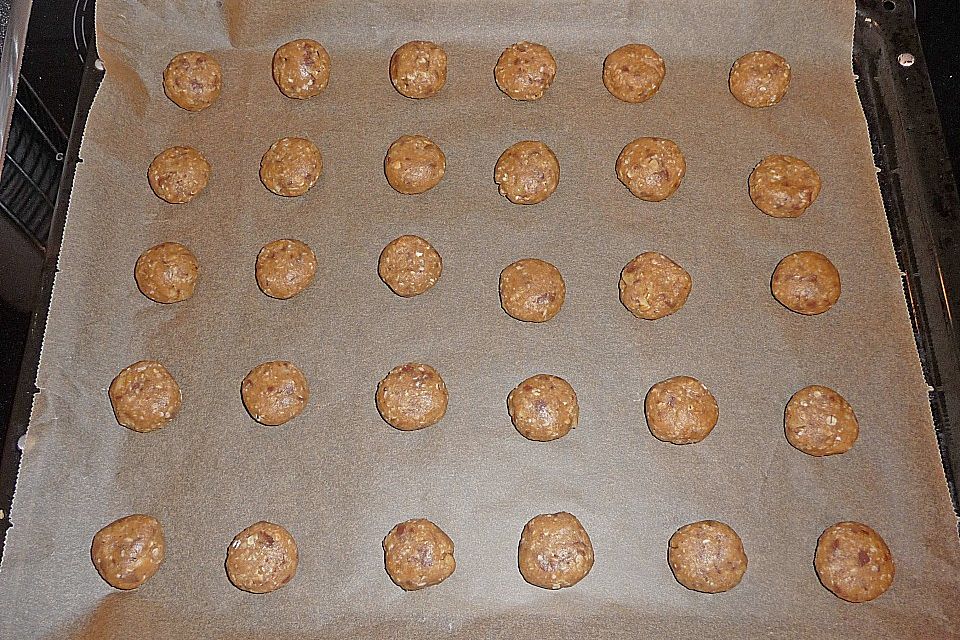 Haferflocken - Walnuss - Plätzchen