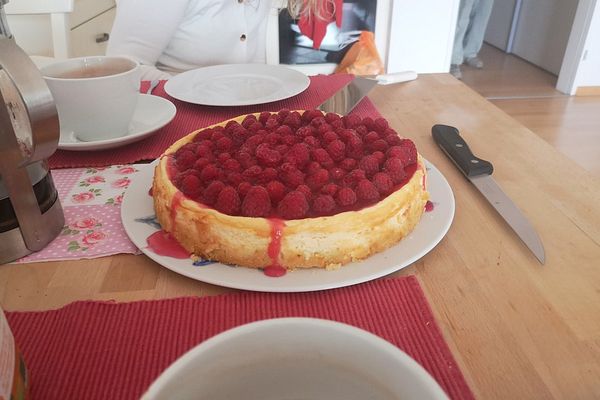 Himbeerkuchen mit weißer Schokolade von berlinfan | Chefkoch
