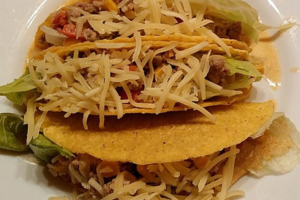 Tacos mit Hackfleischfüllung