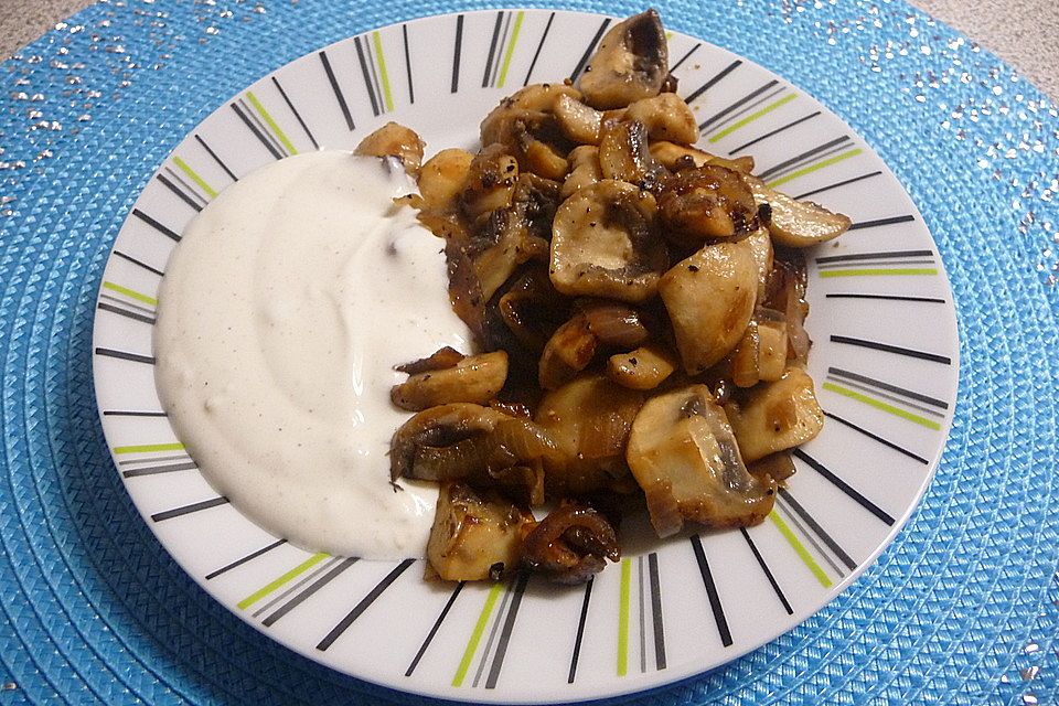 Vegetarische Champignonpfanne