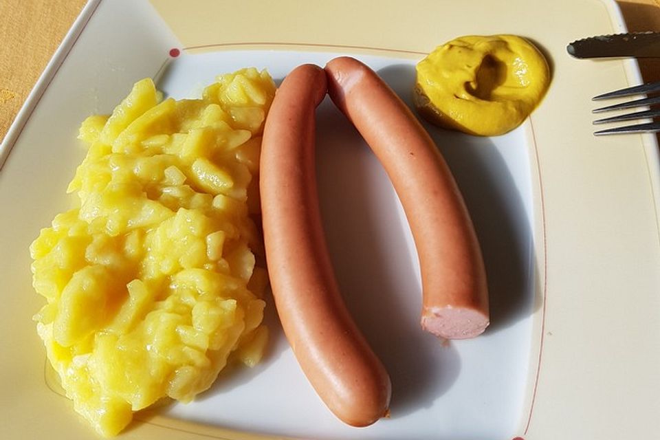 Kartoffelsalat, warm und ohne Mayonnaise