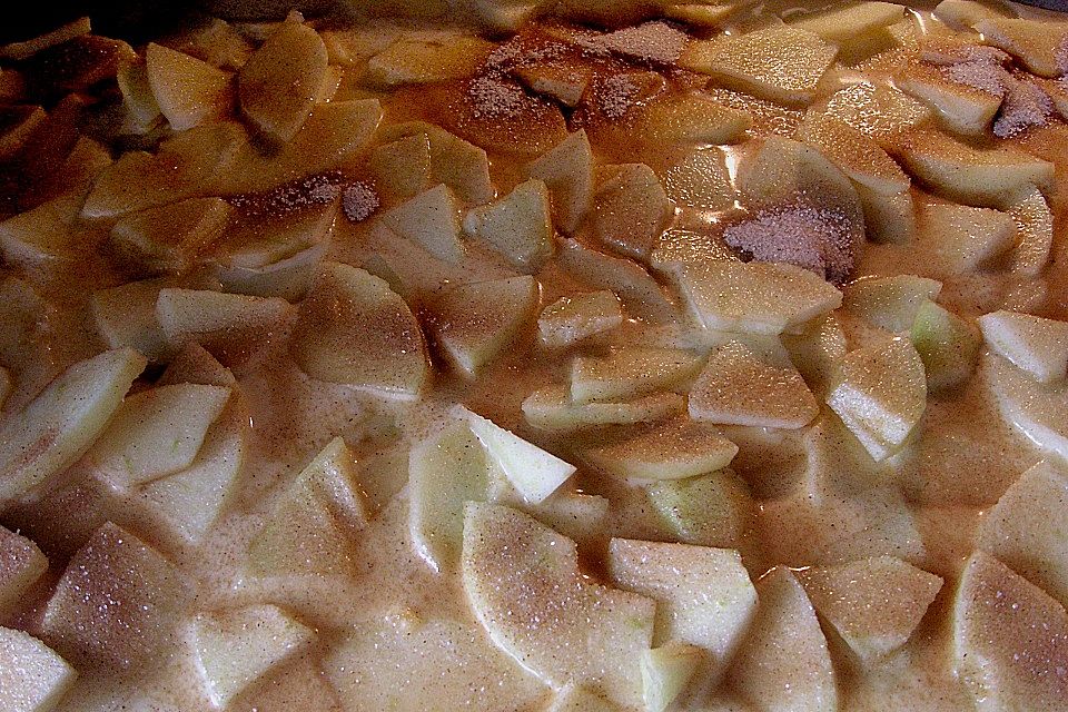 Apfelpfannkuchen aus dem Ofen