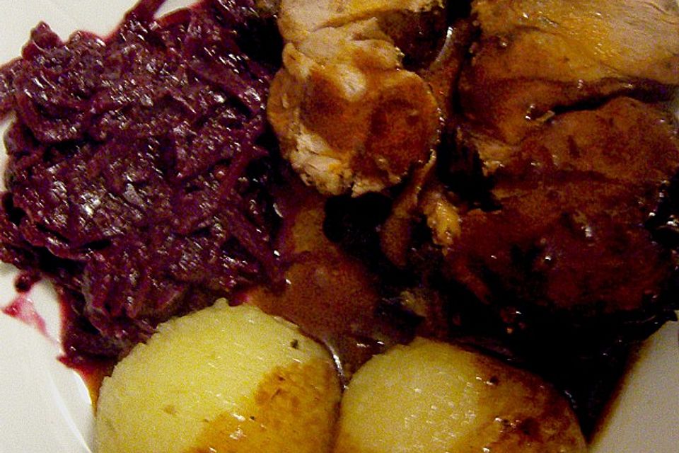 Sauerbraten von der Wildschweinkeule