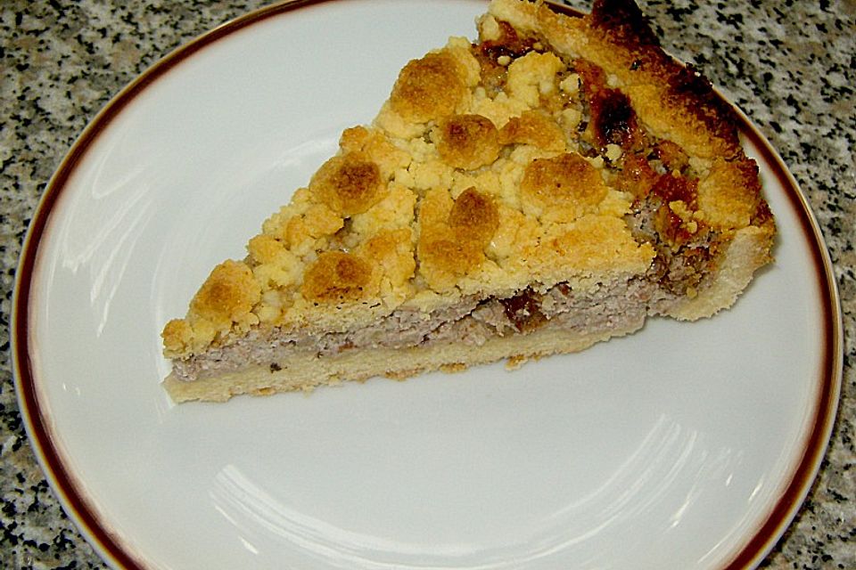 Apfel - Sauerrahm - Kuchen mit Butterstreuseln