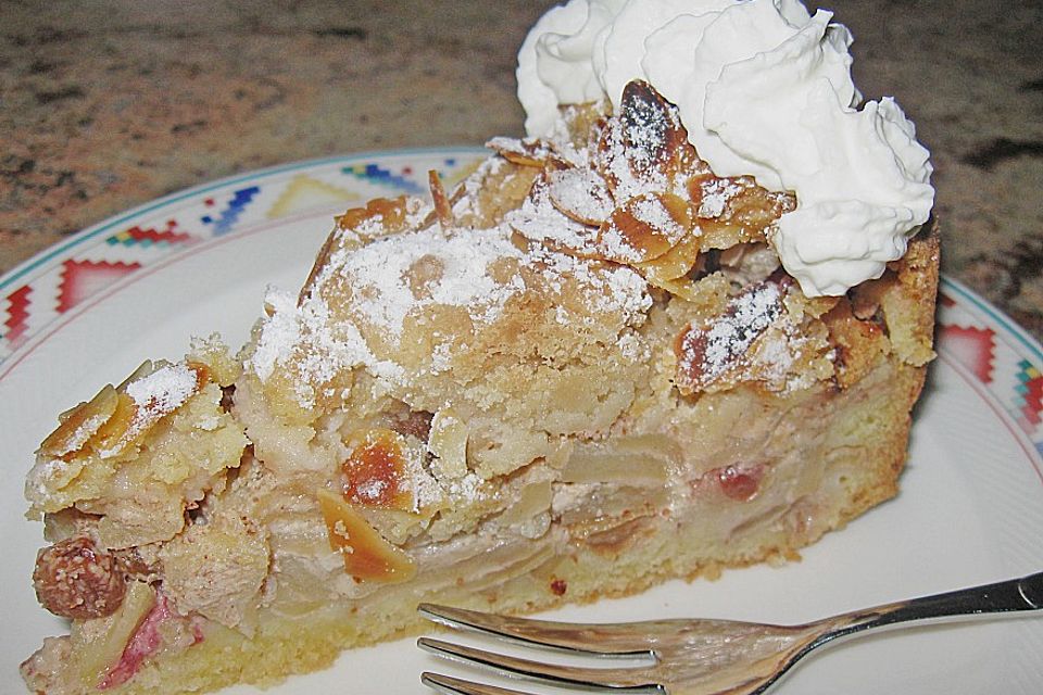 Apfel - Sauerrahm - Kuchen mit Butterstreuseln