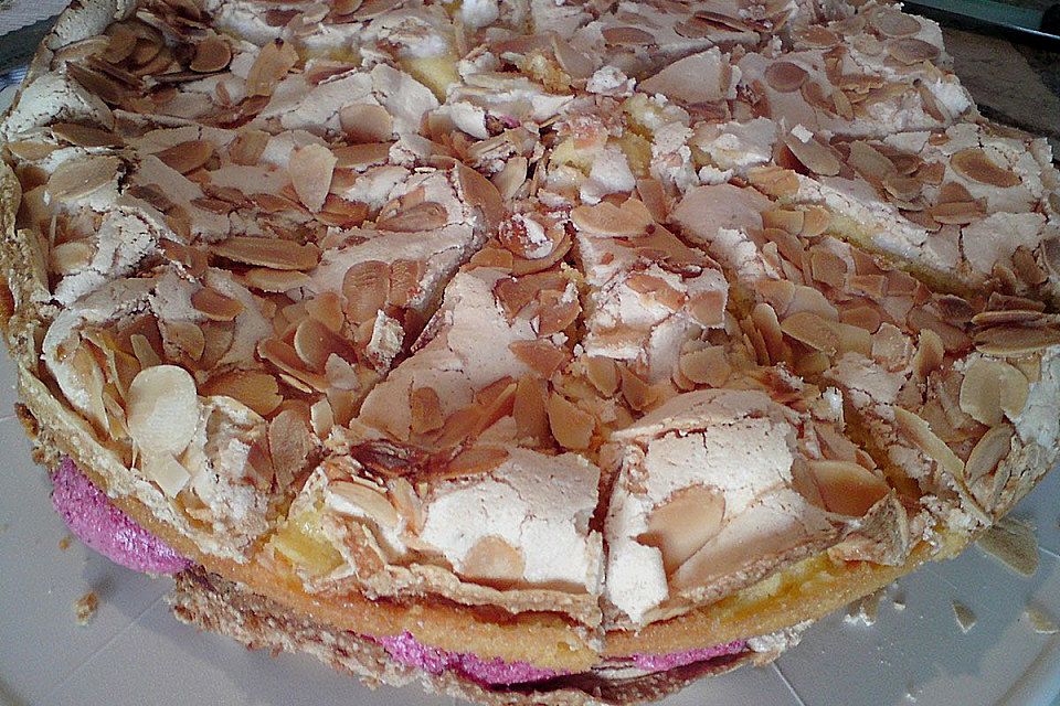 Baiser - Torte mit Himbeer - oder Brombeercreme