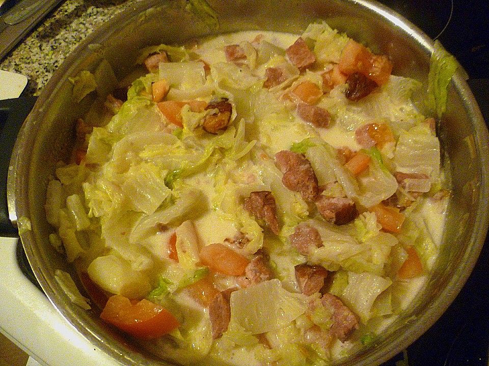 Chinakohlpfanne mit Kasseler | Chefkoch