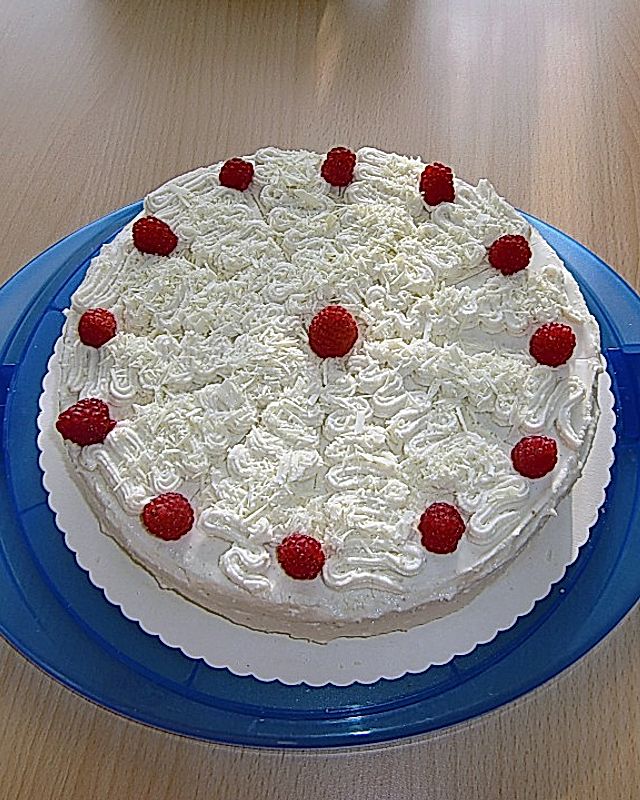 Weiße Vanille - Quark - Torte