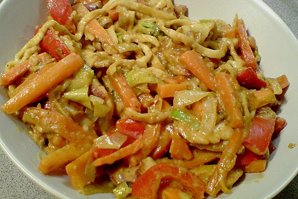 Farbenfrohes Putencurry Farbenfrohes Putencurry