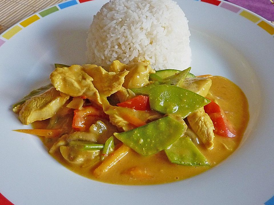 Farbenfrohes Putencurry von Wiemy| Chefkoch