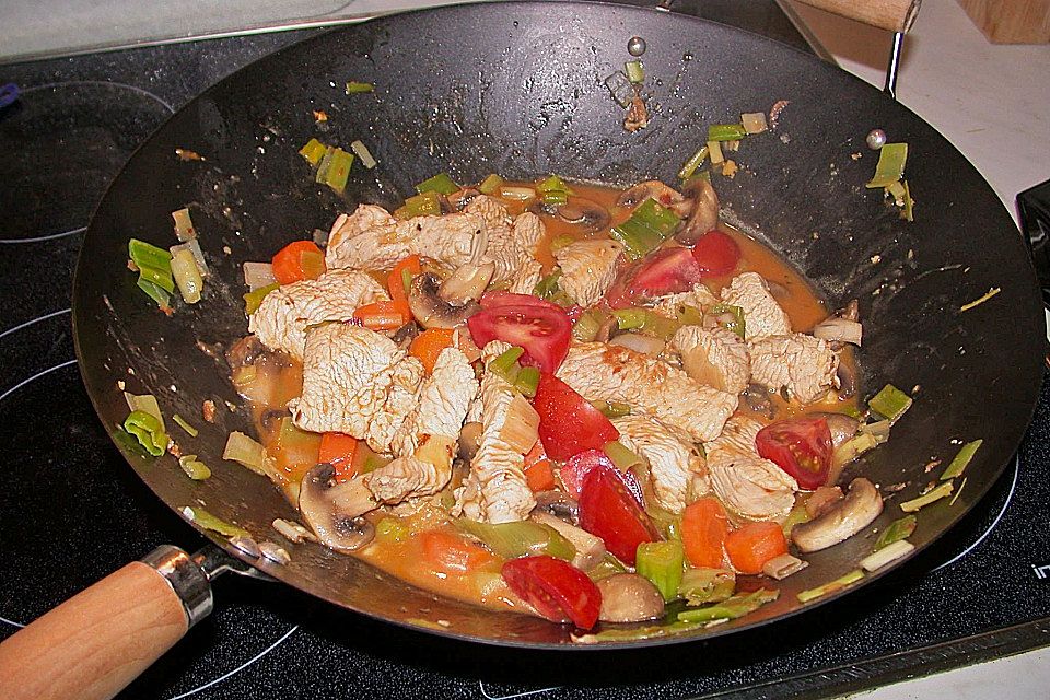 Farbenfrohes Putencurry Farbenfrohes Putencurry
