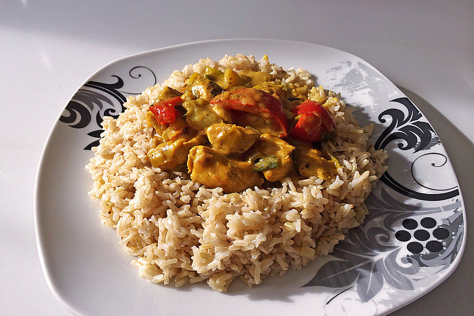 Farbenfrohes Putencurry Farbenfrohes Putencurry