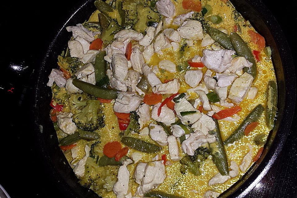 Farbenfrohes Putencurry Farbenfrohes Putencurry
