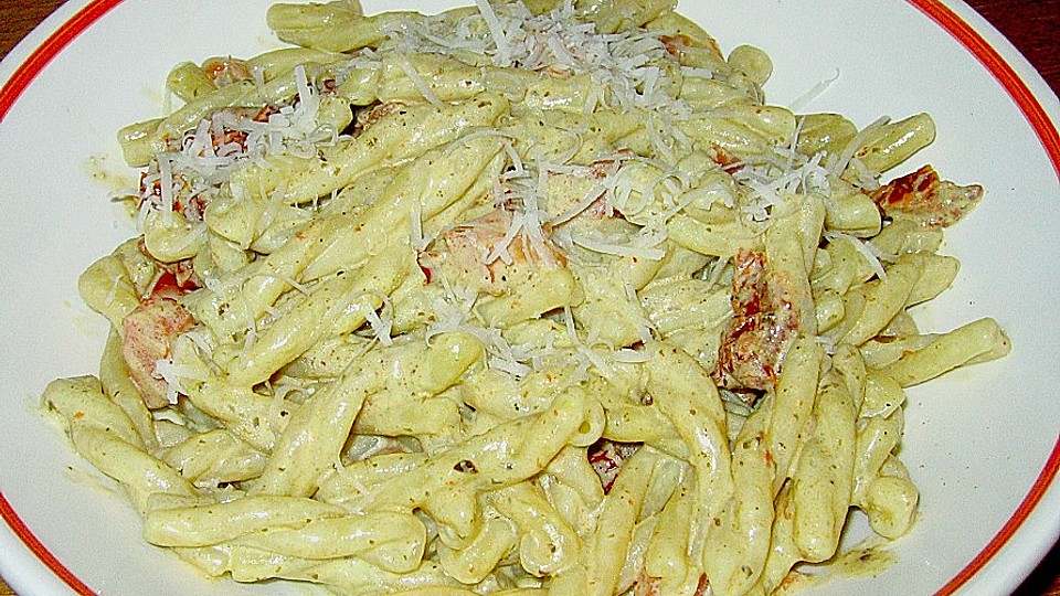 Penne In Pesto Sahne Sauce Chefkoch