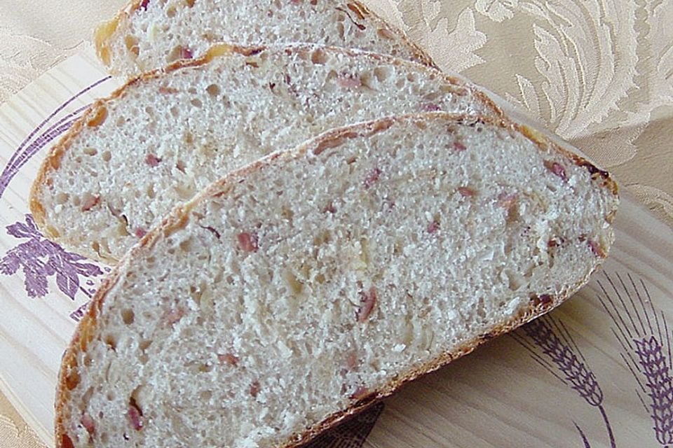 Wein - Zwiebel - Speck - Brot