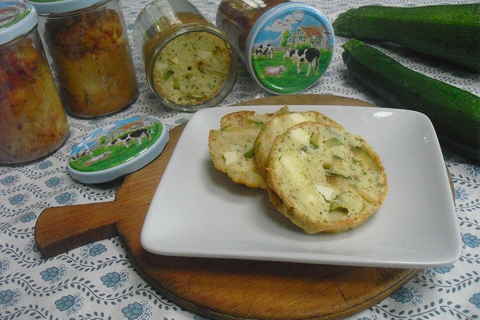 Zucchini - Feta - Kuchen