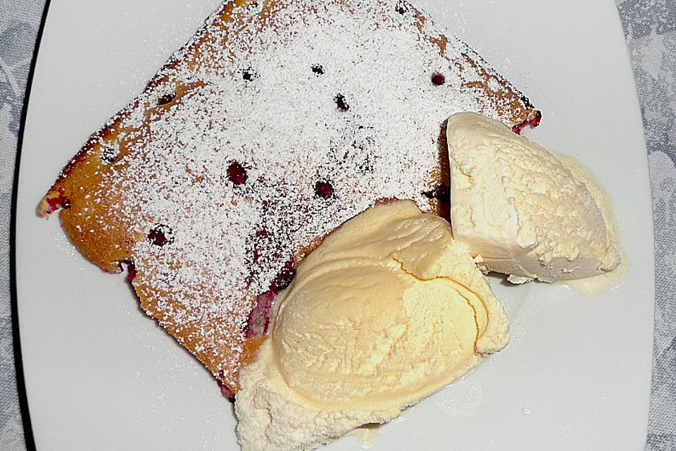 Clafoutis aux groseilles