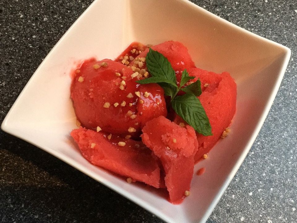 Erdbeer-Sorbet von Sommersonne| Chefkoch