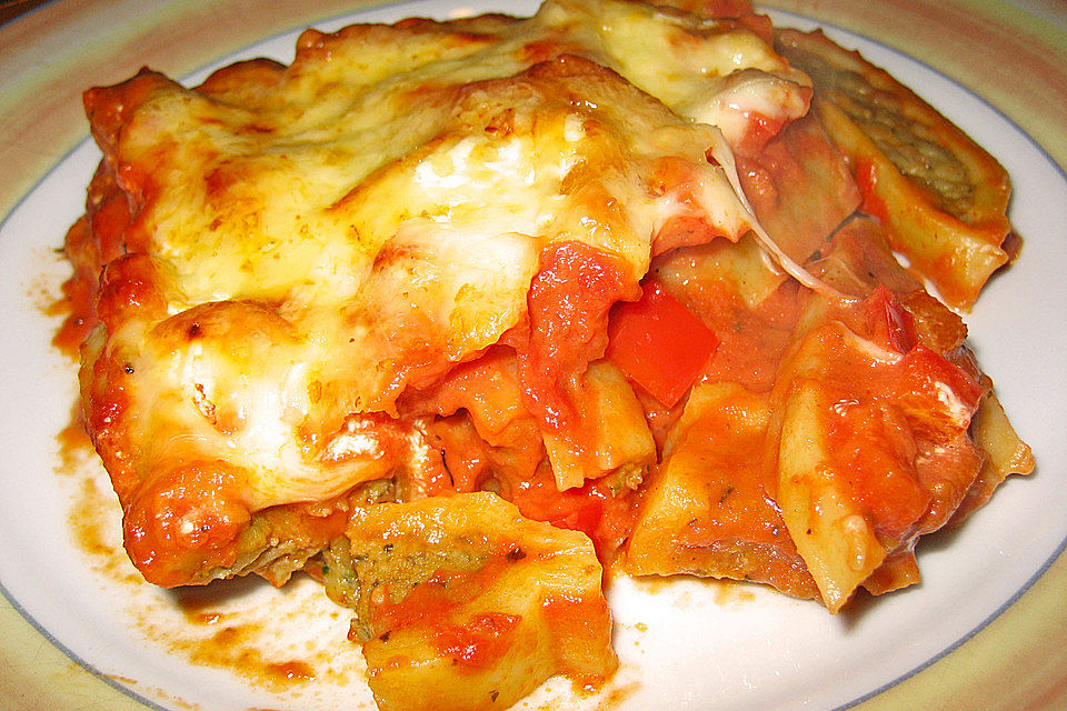 Maultaschen à la Tina - ein bisschen italienisch